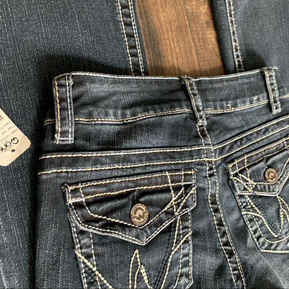 4/$65. NWT Warehouse One Contour Boot Dark Wash Ladies 25 - Picture 10 of 13